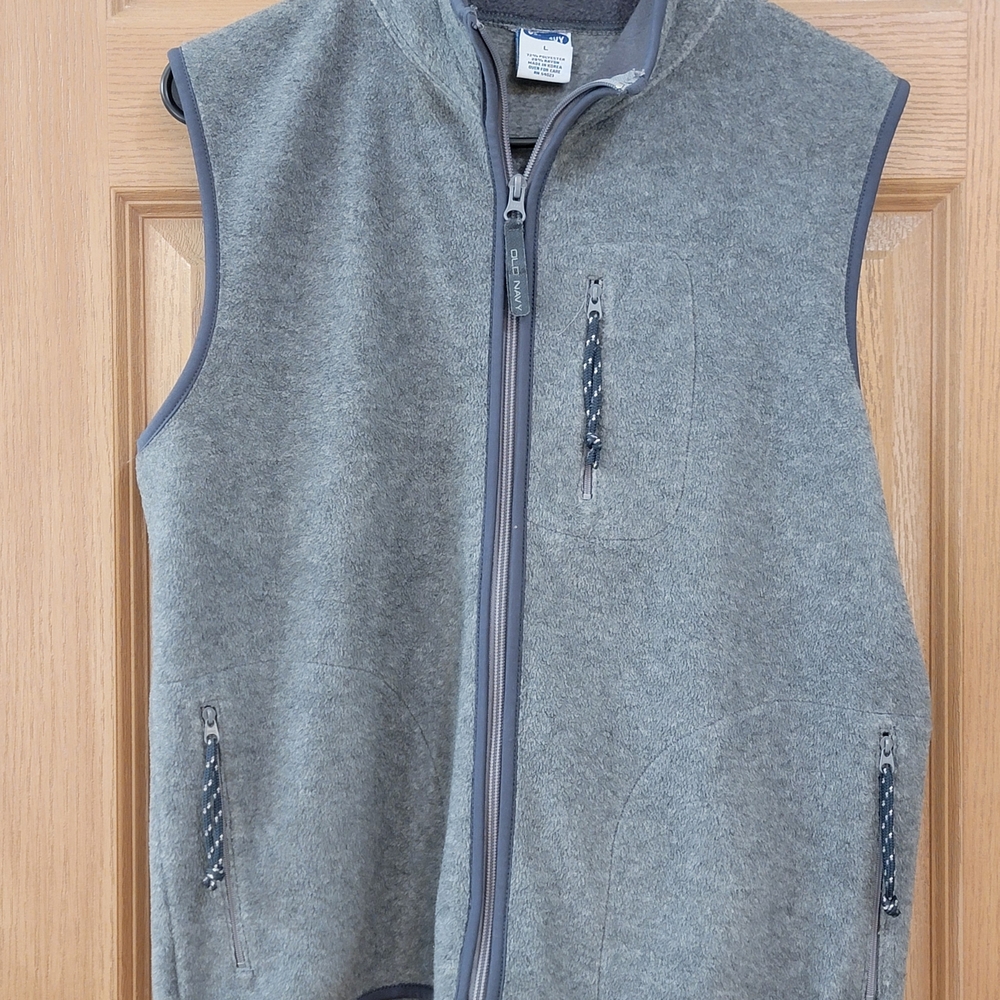 Old Navy Charcoal Fleece Vest